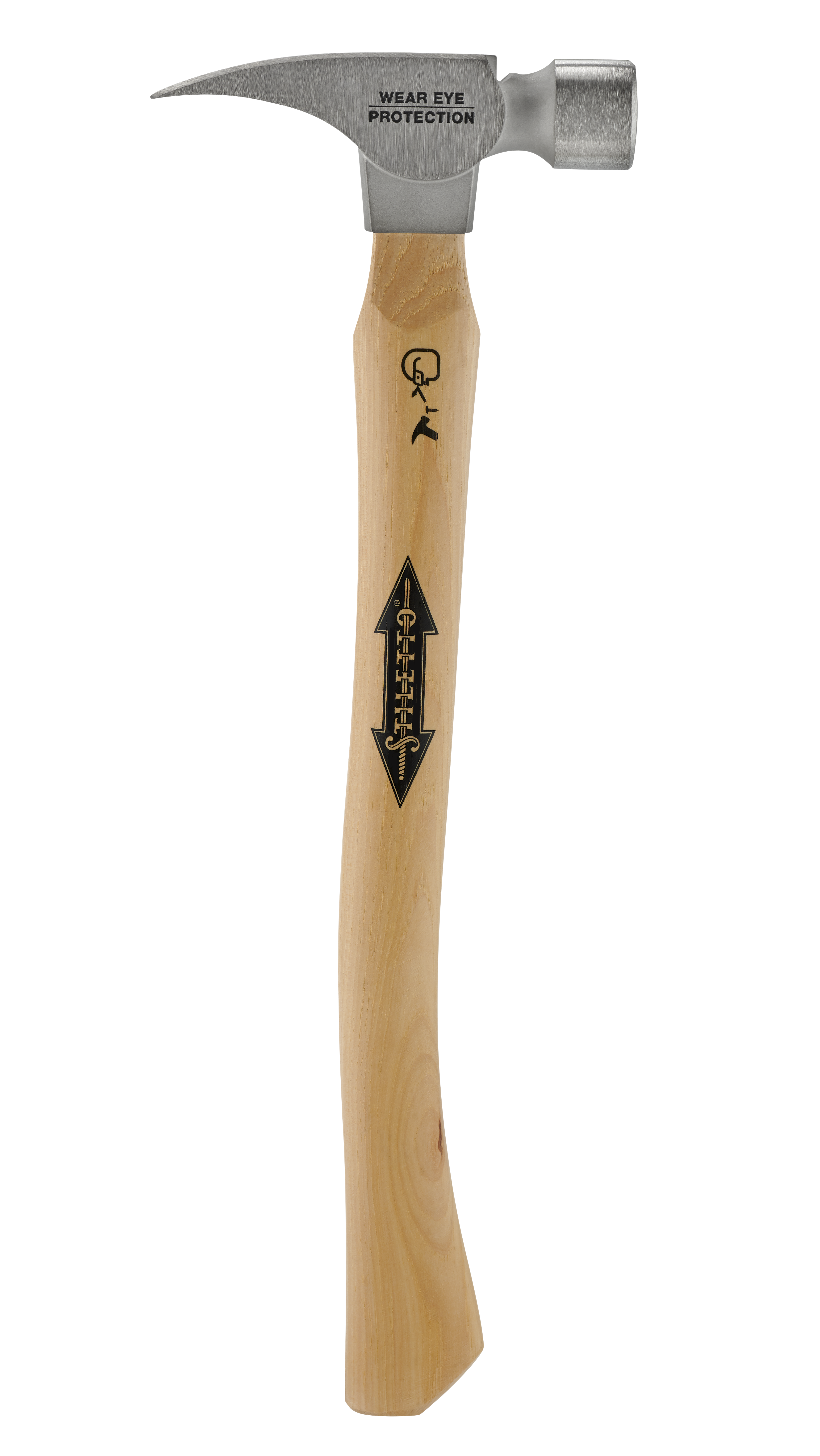 16oz Smooth Curved Hickory Stiletto Tools